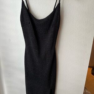 Windsor Black Sparkly Mini Dress
